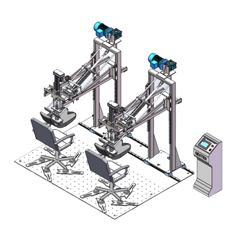 2 Working Position Chair Seating and Back Testing Machine GT-LB04-2