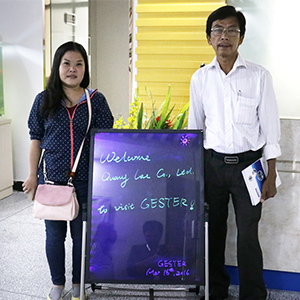 Cliente de Vietnam nos visitan (16 de mayo de 2016)